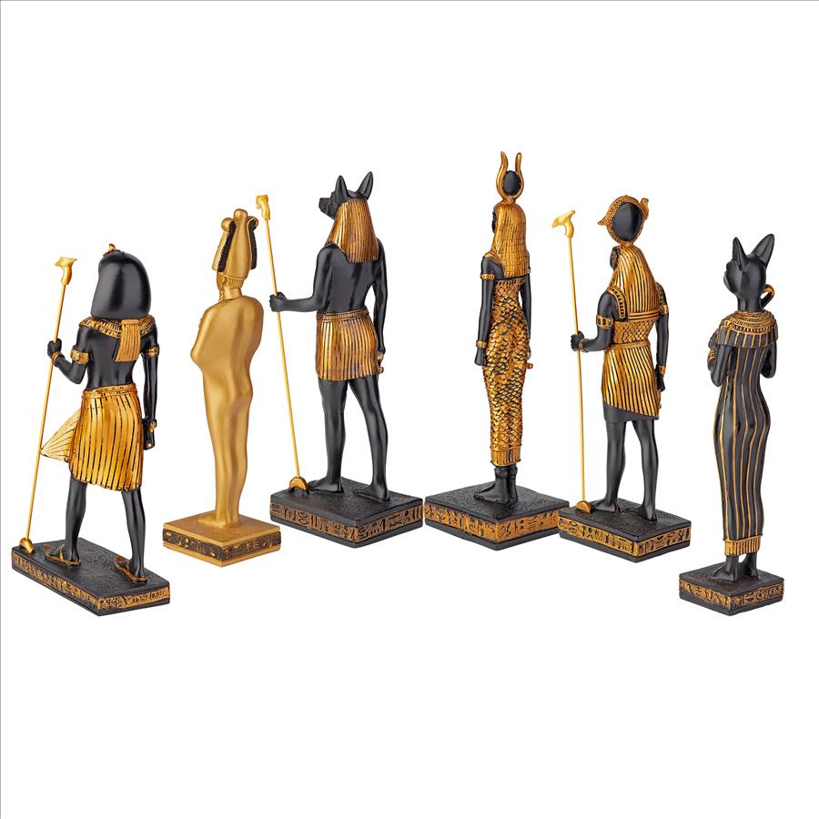 Gods of Ancient Egypt Statue Collection: Set of Six