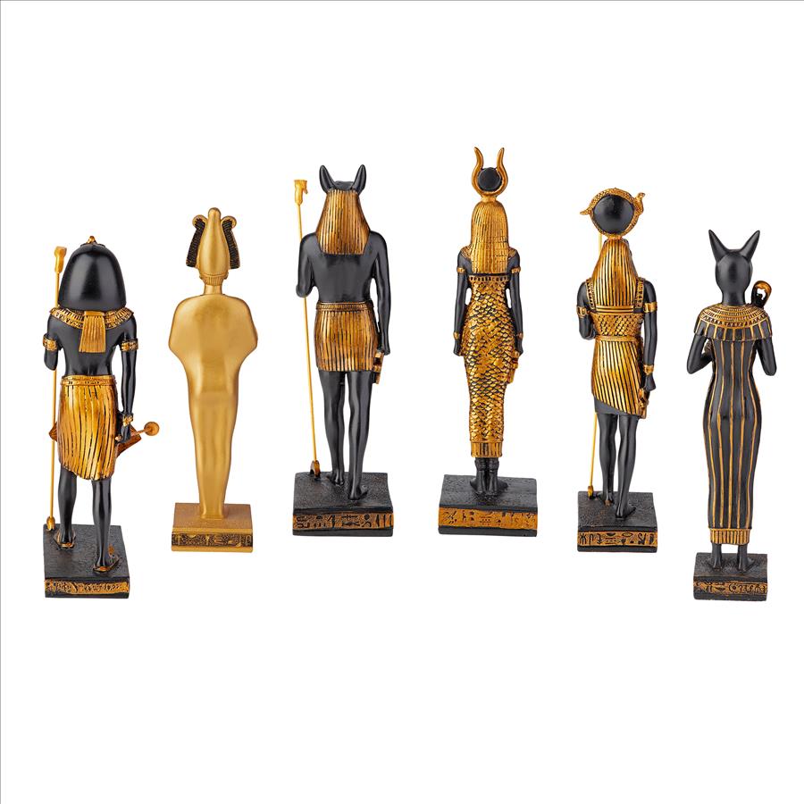 Gods of Ancient Egypt Statue Collection: Set of Six