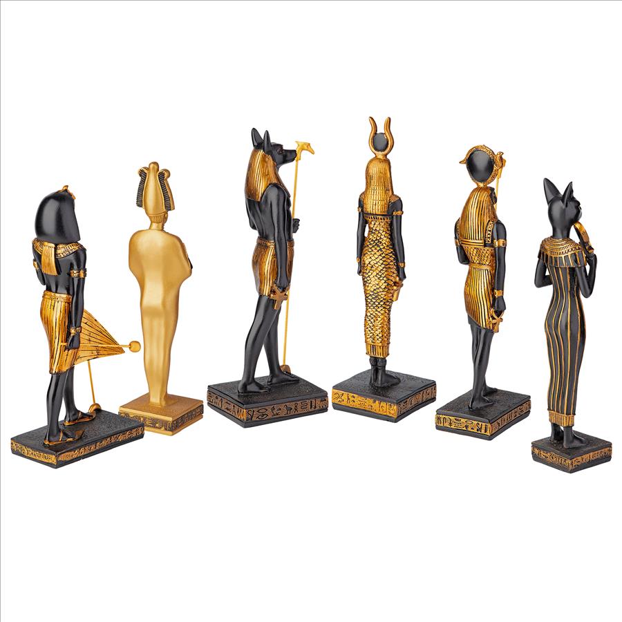 Gods of Ancient Egypt Statue Collection: Set of Six