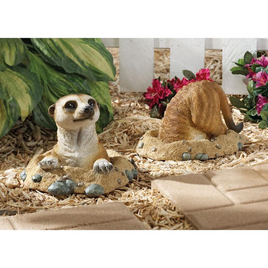 Kalahari Meerkat Statue Set: Into Hole & Out of Hole