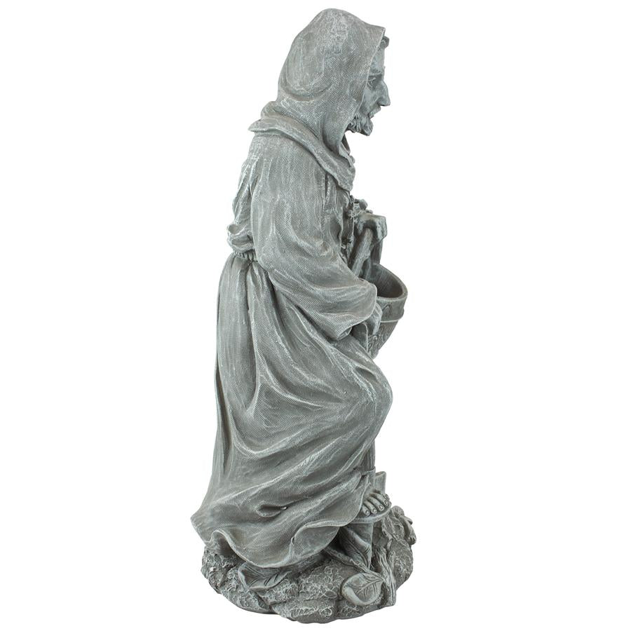 St. Fiacre, the Gardener's Patron Saint Statue: Small