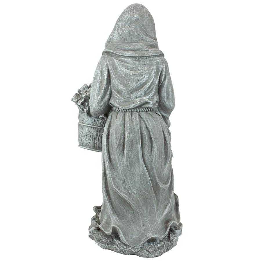 St. Fiacre, the Gardener's Patron Saint Statue: Small