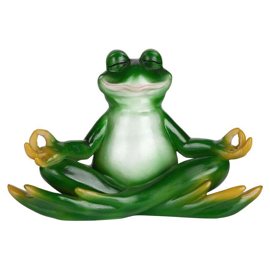 Strike a Pose Zen Yoga Frog Statue