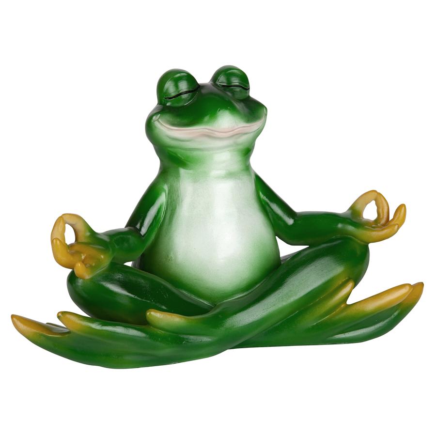 Strike a Pose Zen Yoga Frog Statue