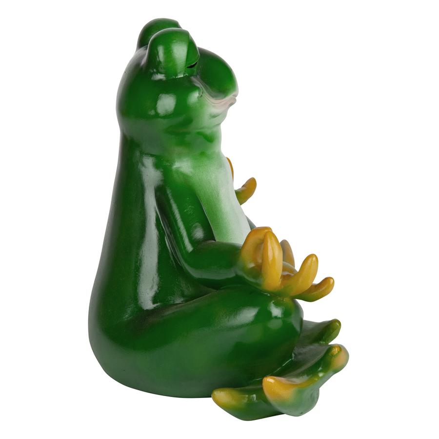 Strike a Pose Zen Yoga Frog Statue