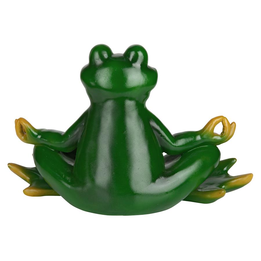 Strike a Pose Zen Yoga Frog Statue