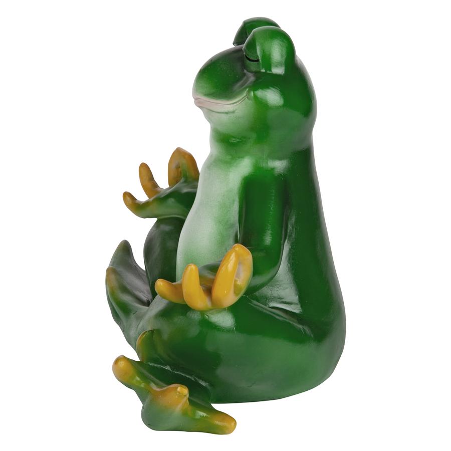 Strike a Pose Zen Yoga Frog Statue