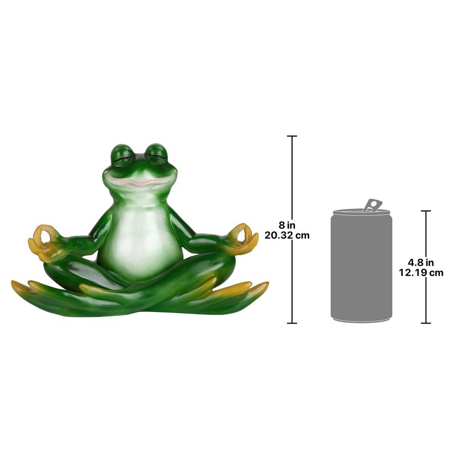 Strike a Pose Zen Yoga Frog Statue