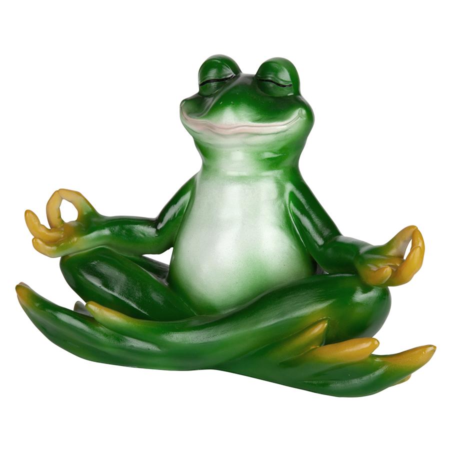 Strike a Pose Zen Yoga Frog Statue