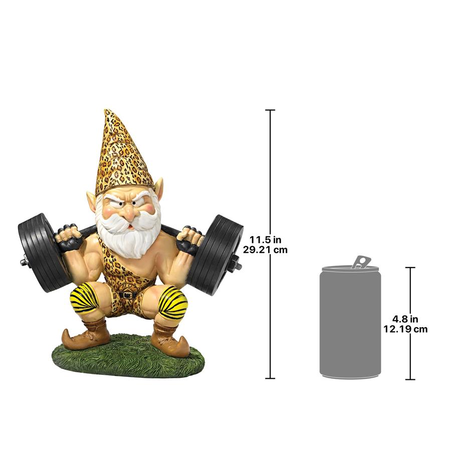 Atlas, the Athletic Weightlifting Gnome Statue