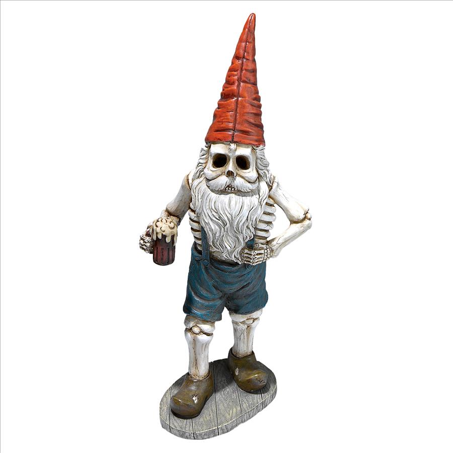 Hans the Bavarian Oktoberfest Skeleton Gnome Statue