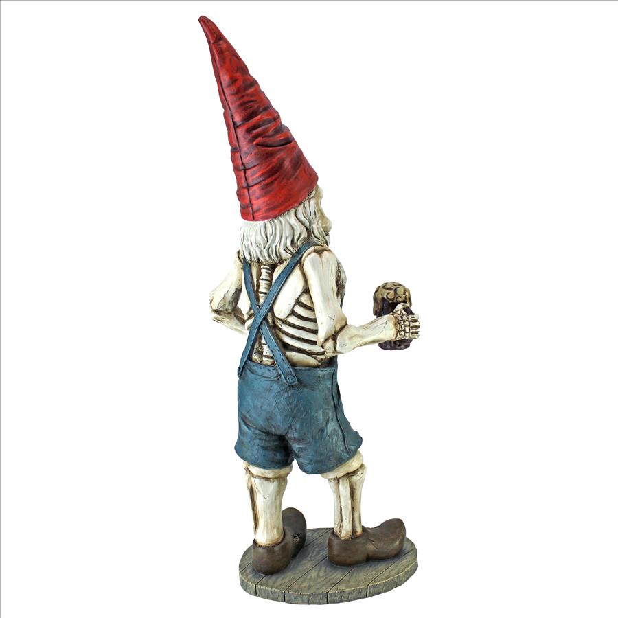 Hans the Bavarian Oktoberfest Skeleton Gnome Statue