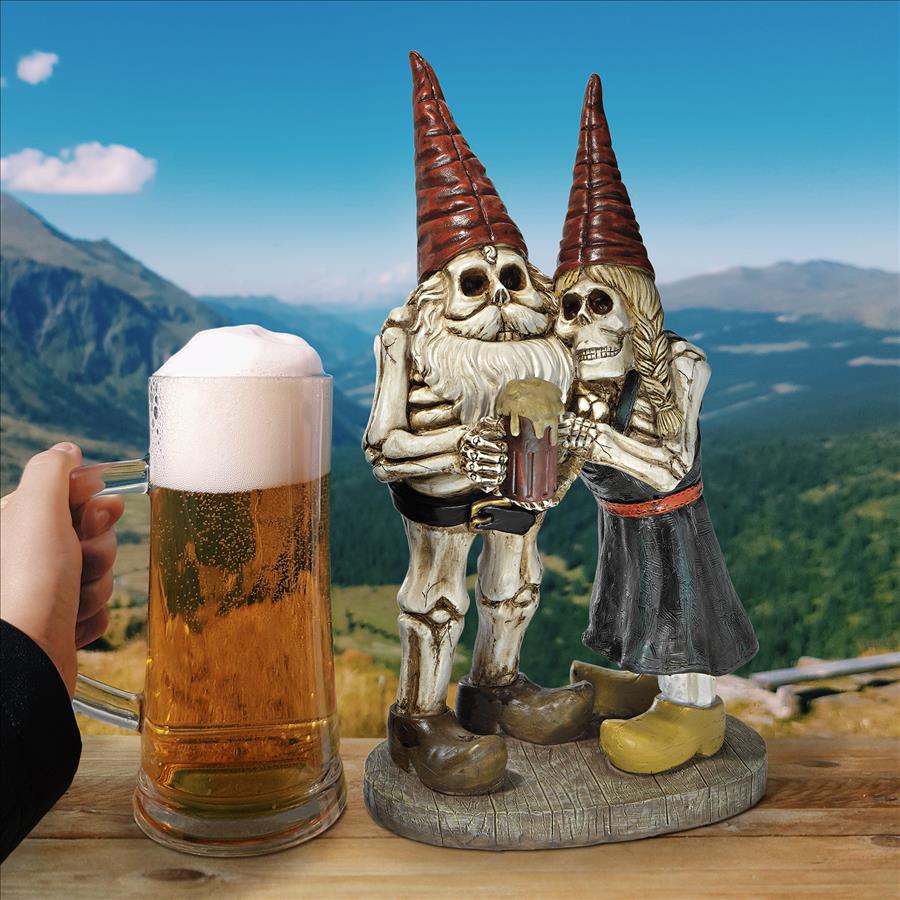 Bones and Brew Skeleton Graveyard Gnomes