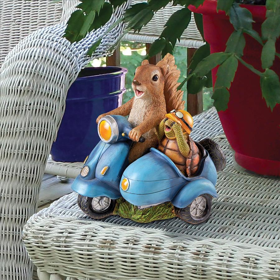 Born to be Wild Squirrel on Motorcycle Statue