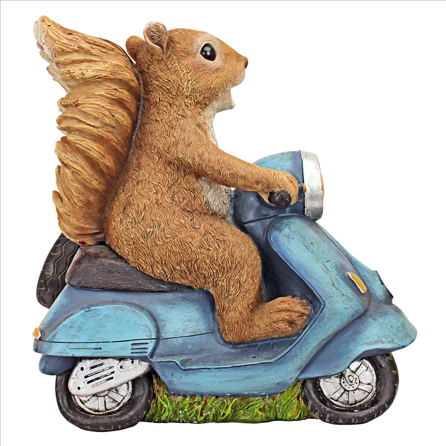 Born to be Wild Squirrel on Motorcycle Statue