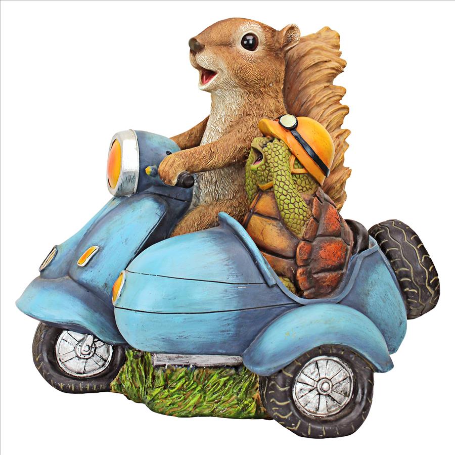 Born to be Wild Squirrel on Motorcycle Statue