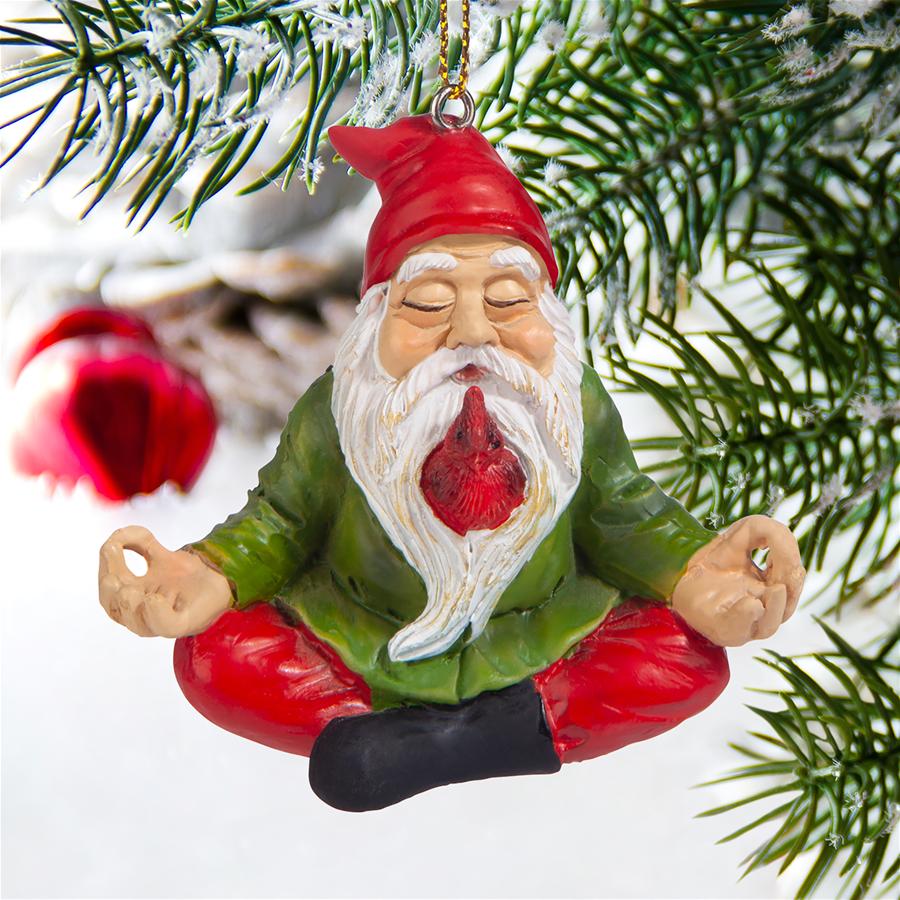 Zen Gnome Holiday Ornament