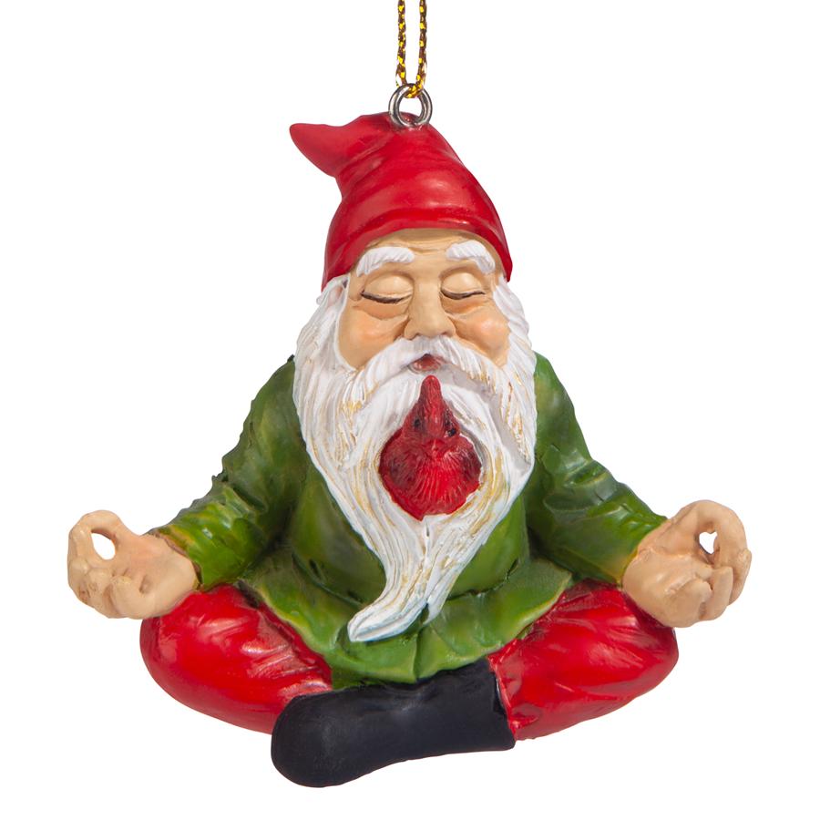 Zen Gnome Holiday Ornament