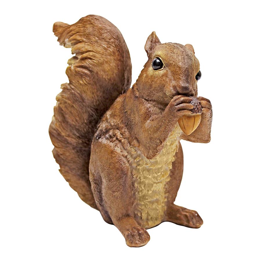 Scamper and Chomper, the Woodland Squirrel Statues: Chomper