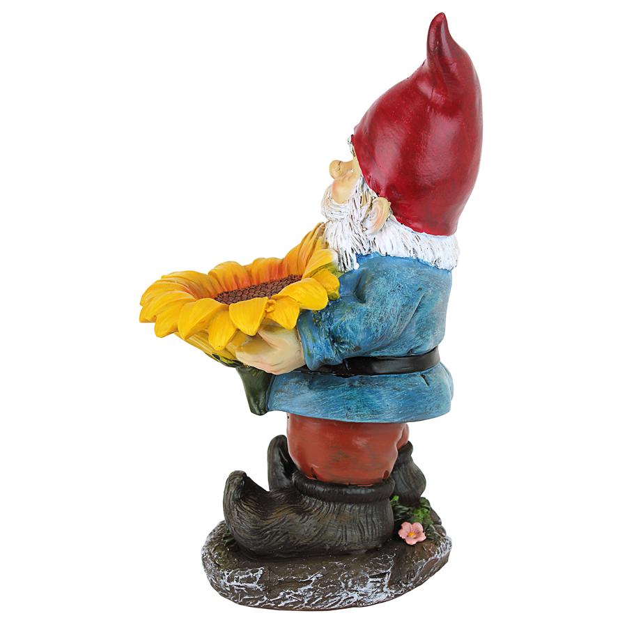 Sunflower Sammy Garden Gnome Statue