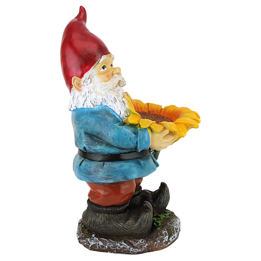 Sunflower Sammy Garden Gnome Statue