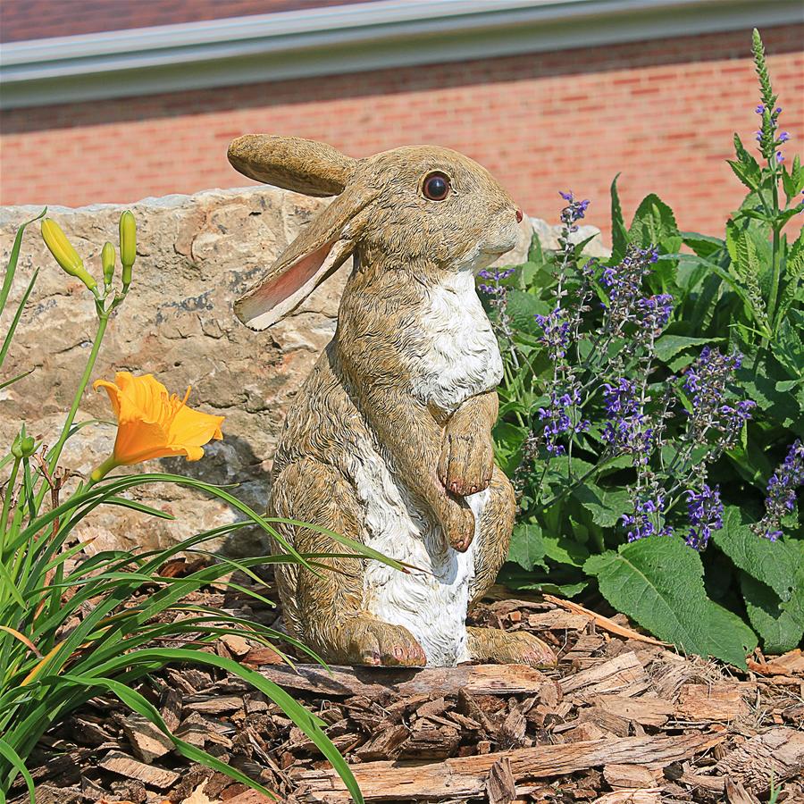 Hopper, the Bunny, Standing Garden Rabbit Statue