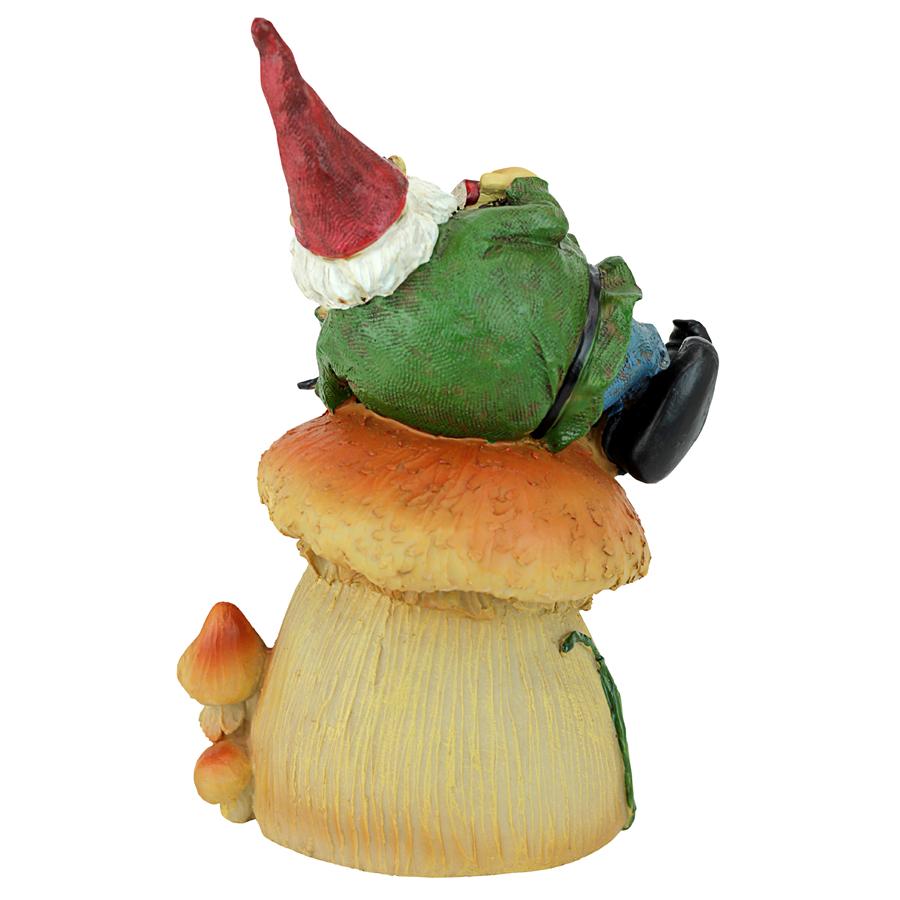 Gnome Frog House Garden Statue