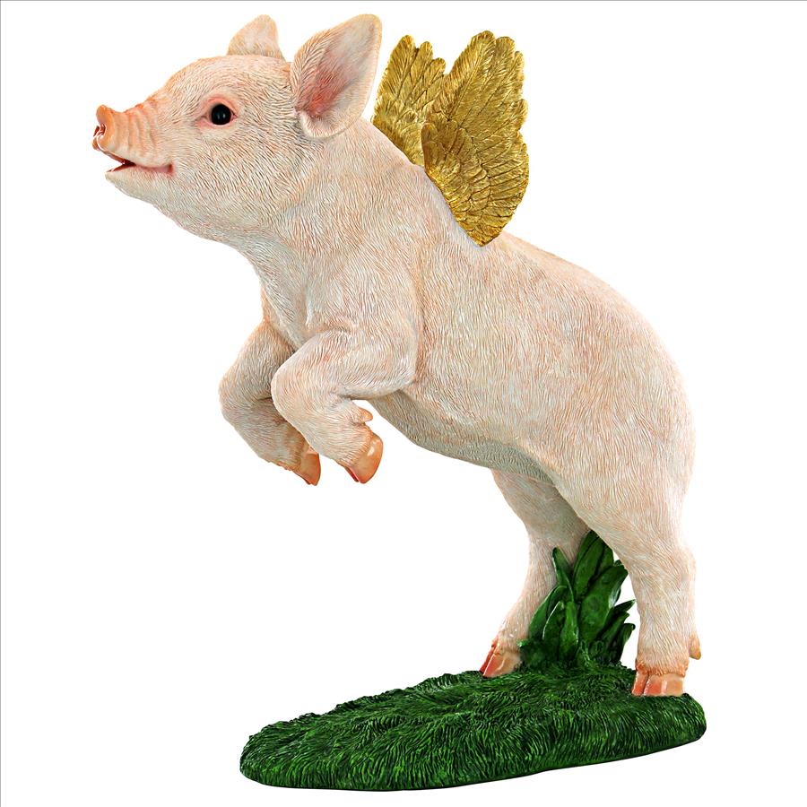 When Pigs Fly Flamboyant Farm Statue