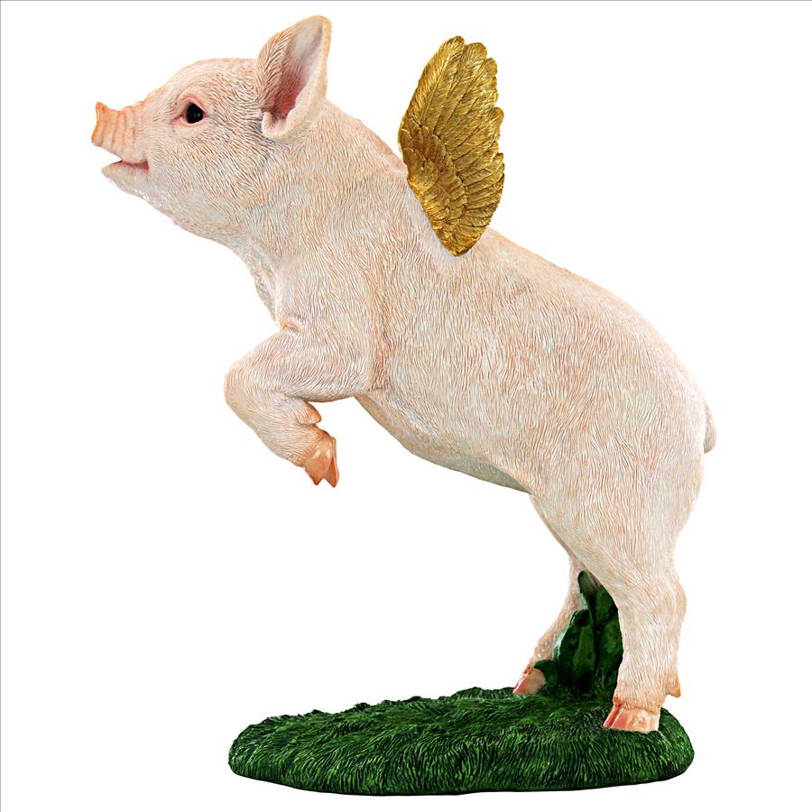 When Pigs Fly Flamboyant Farm Statue