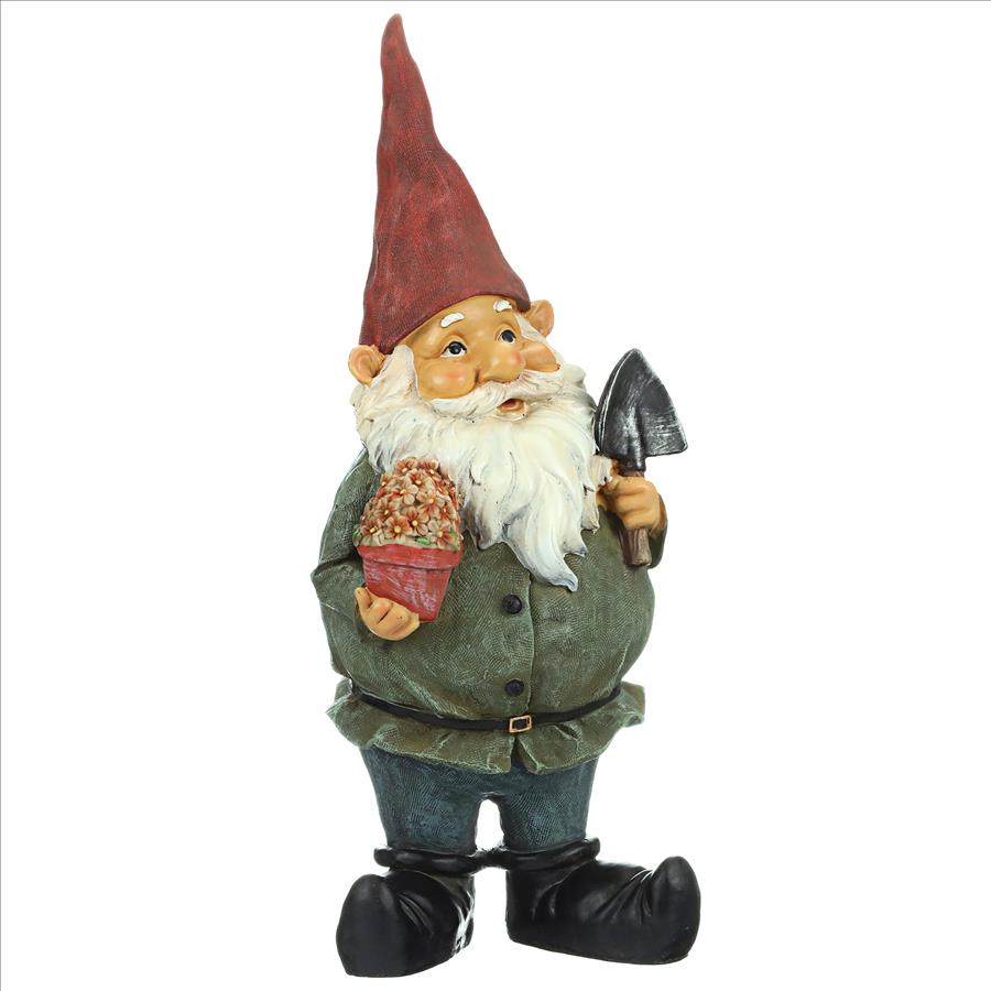 Dagobert with Gifts Garden Gnome Statue