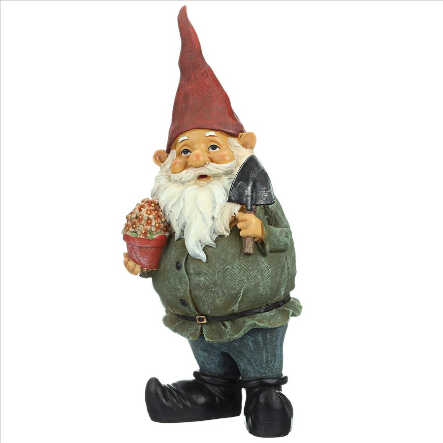 Dagobert with Gifts Garden Gnome Statue