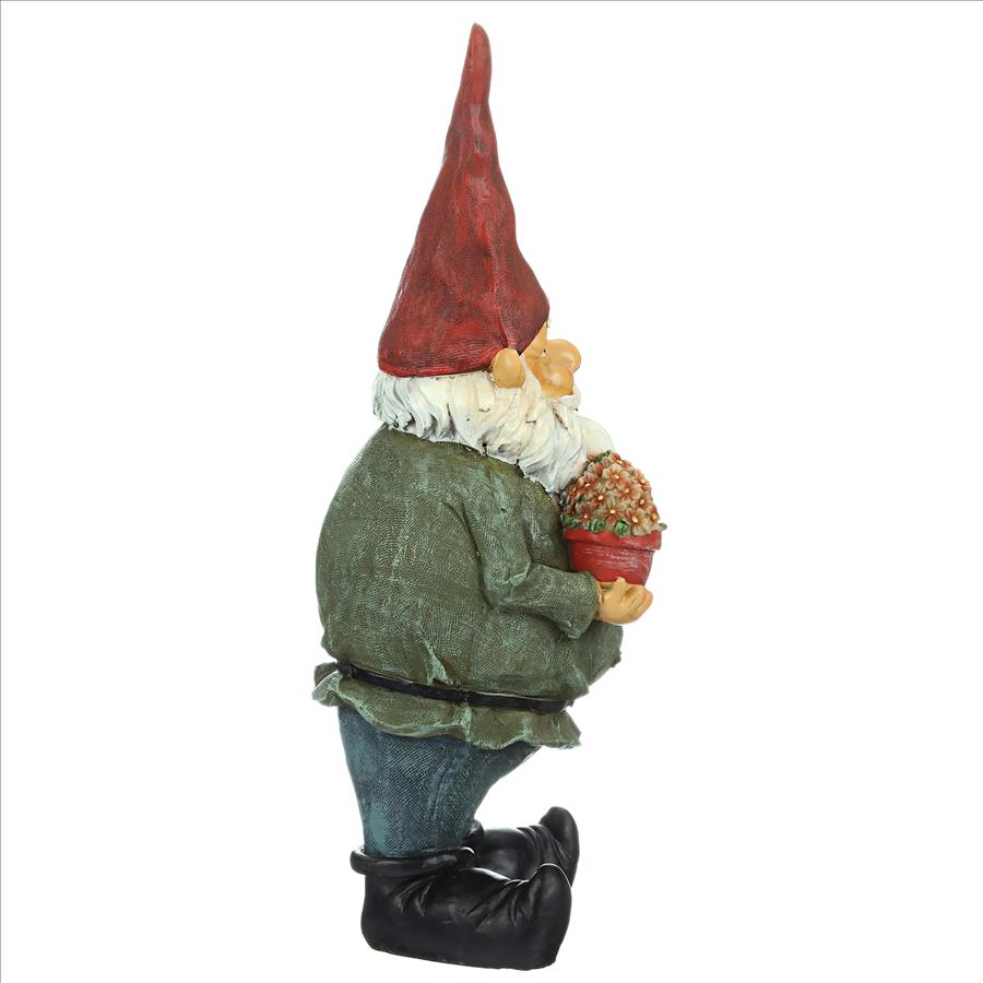 Dagobert with Gifts Garden Gnome Statue