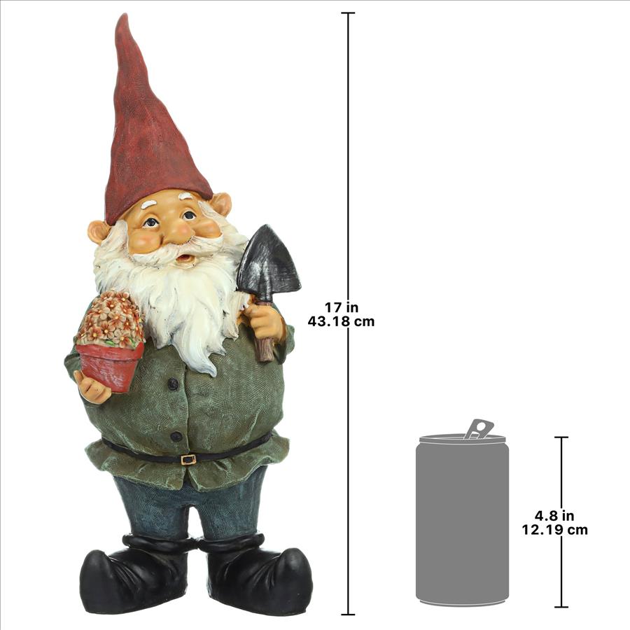 Dagobert with Gifts Garden Gnome Statue