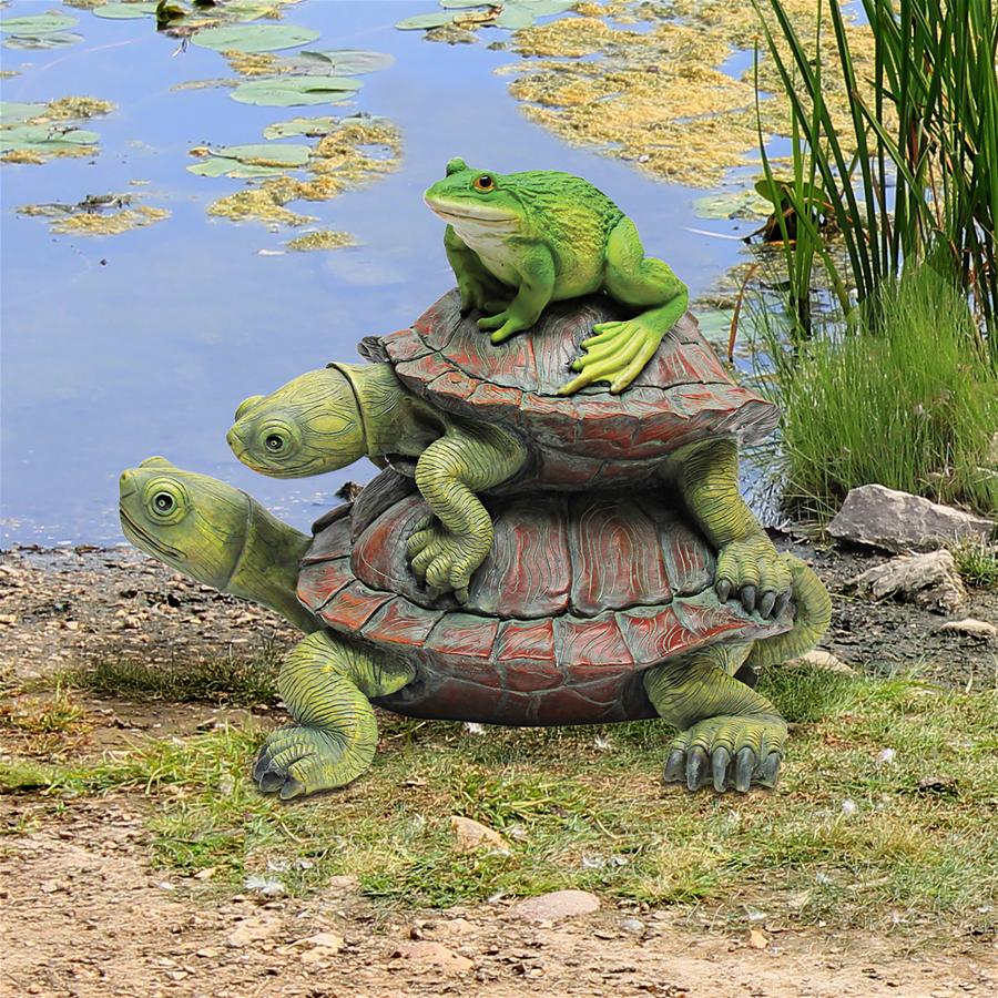 In Good Company, Frog and Turtles Statue