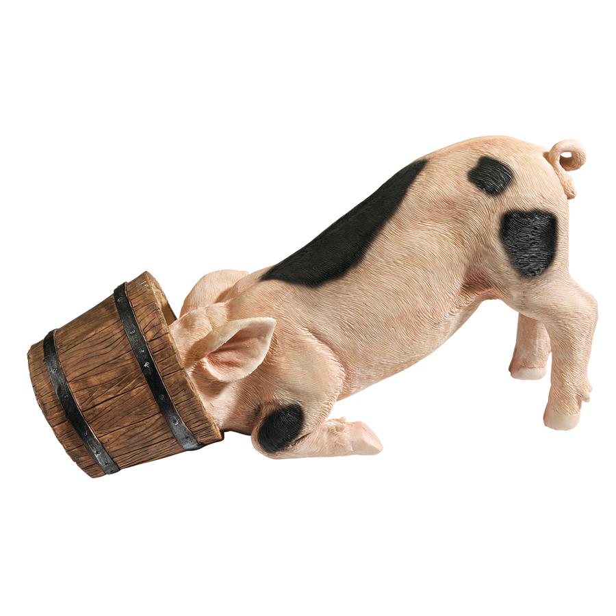 Bucket Head Piglet Statue