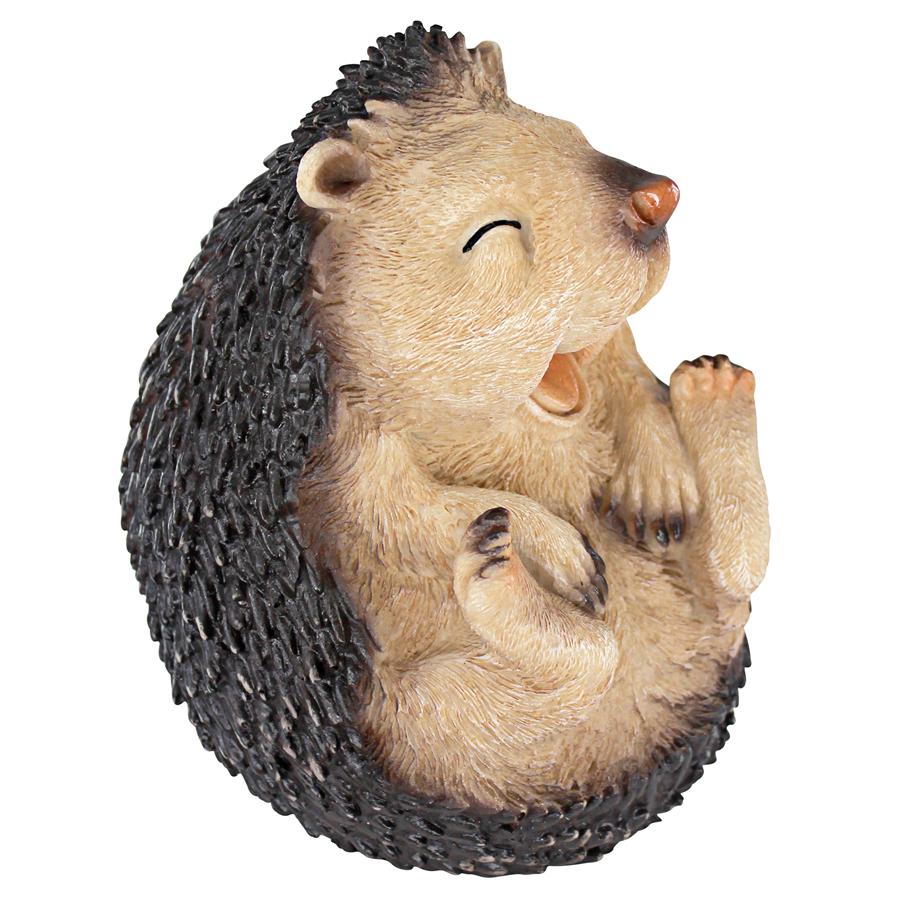 Roly-Poly Laughing Hedgehog Statue: Small