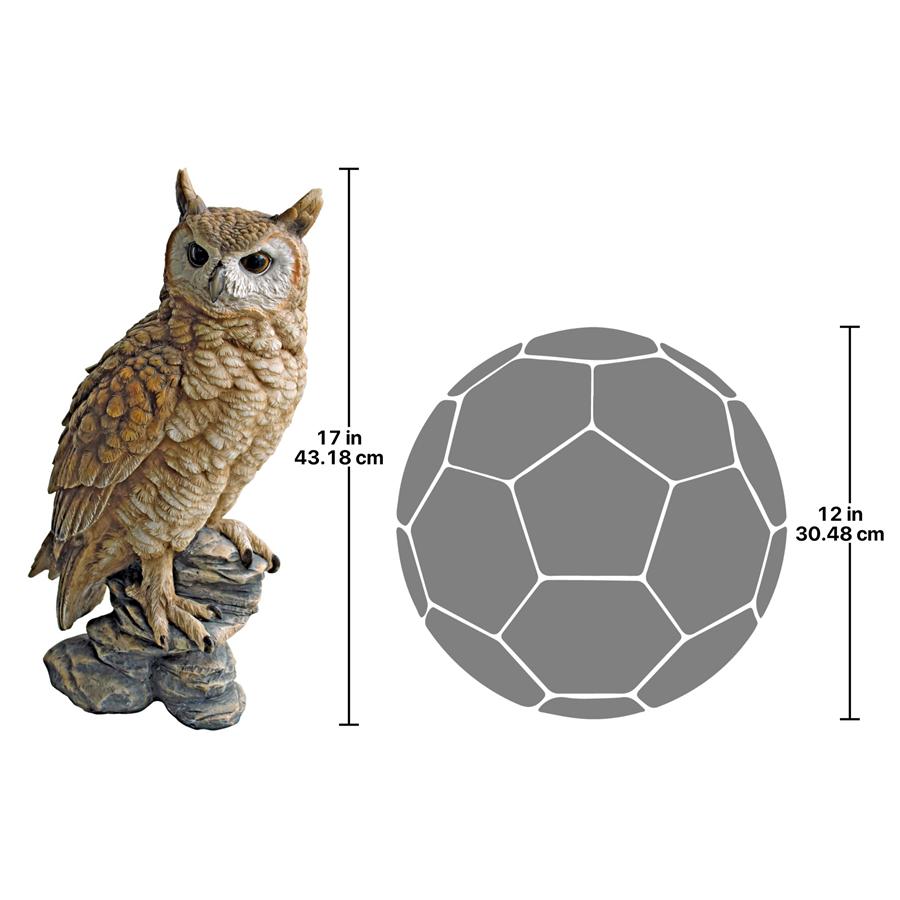 Perching Forest Owl Statue