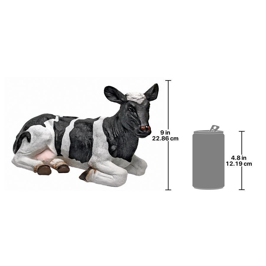 Daisy and Country Boy Cow Statues: Daisy