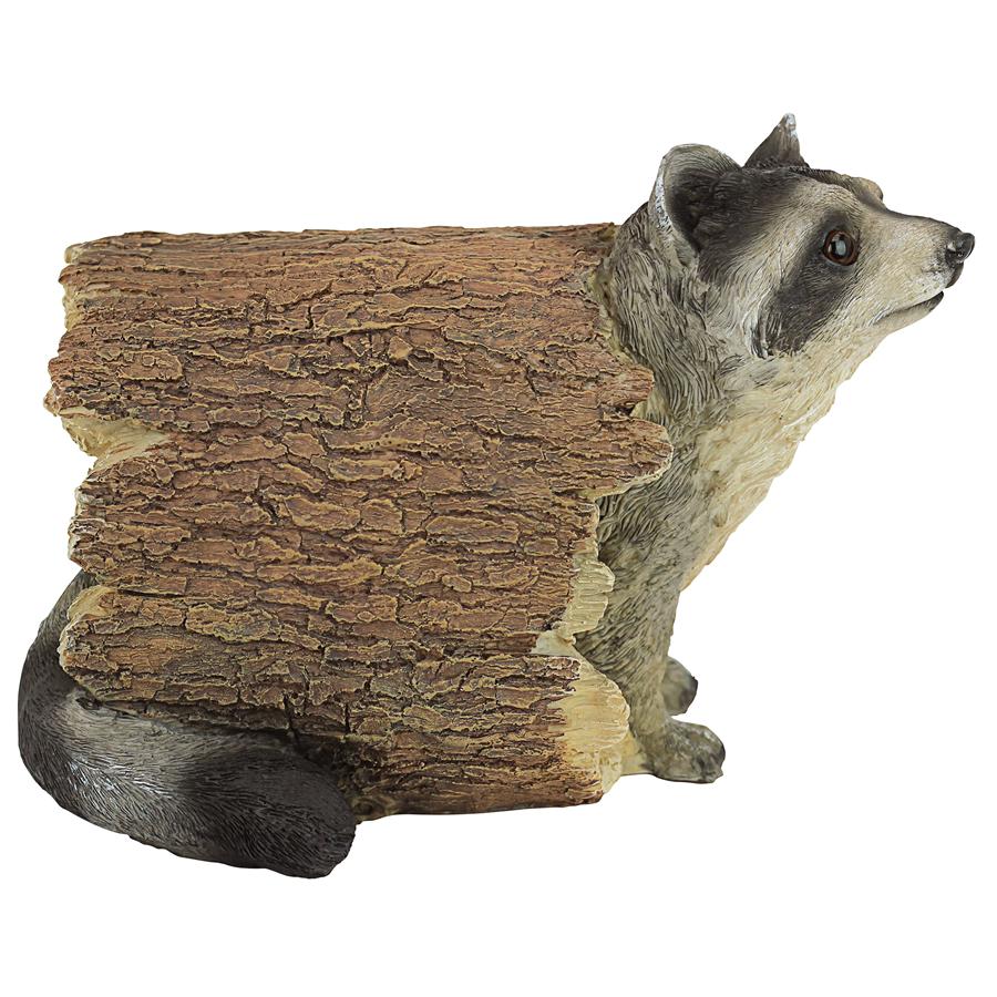 Bandit, the Raccoon Statue