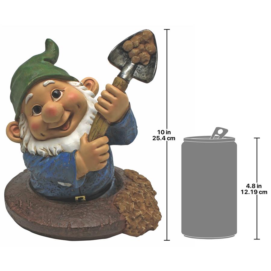 Shoveling Sam, the Garden Gnome Statue