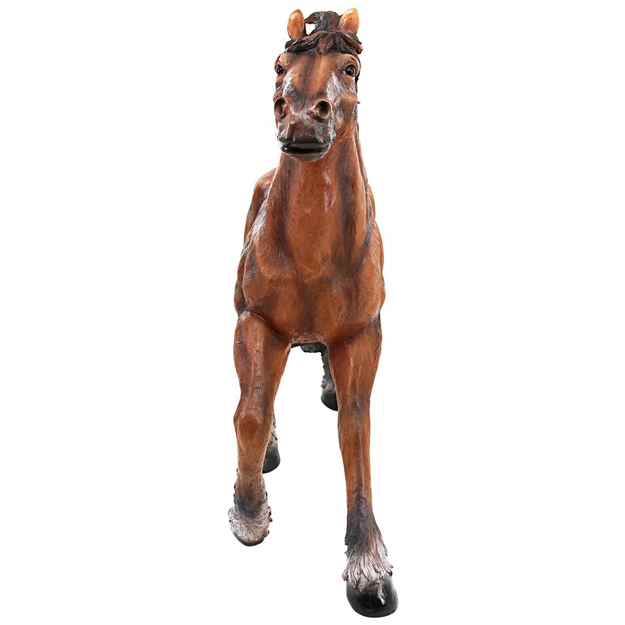 Unbridled Running Wild Mustang Horse Statue