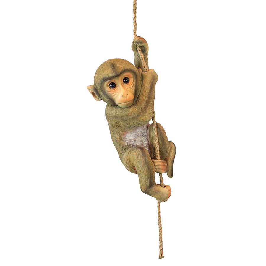 Chico the Chimpanzee Hanging Baby Monkey Statue