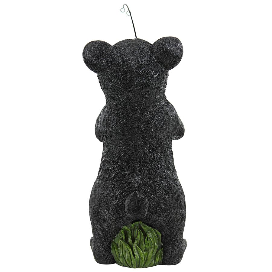 Hooked on Fishing, Fisherman Black Bear Statue