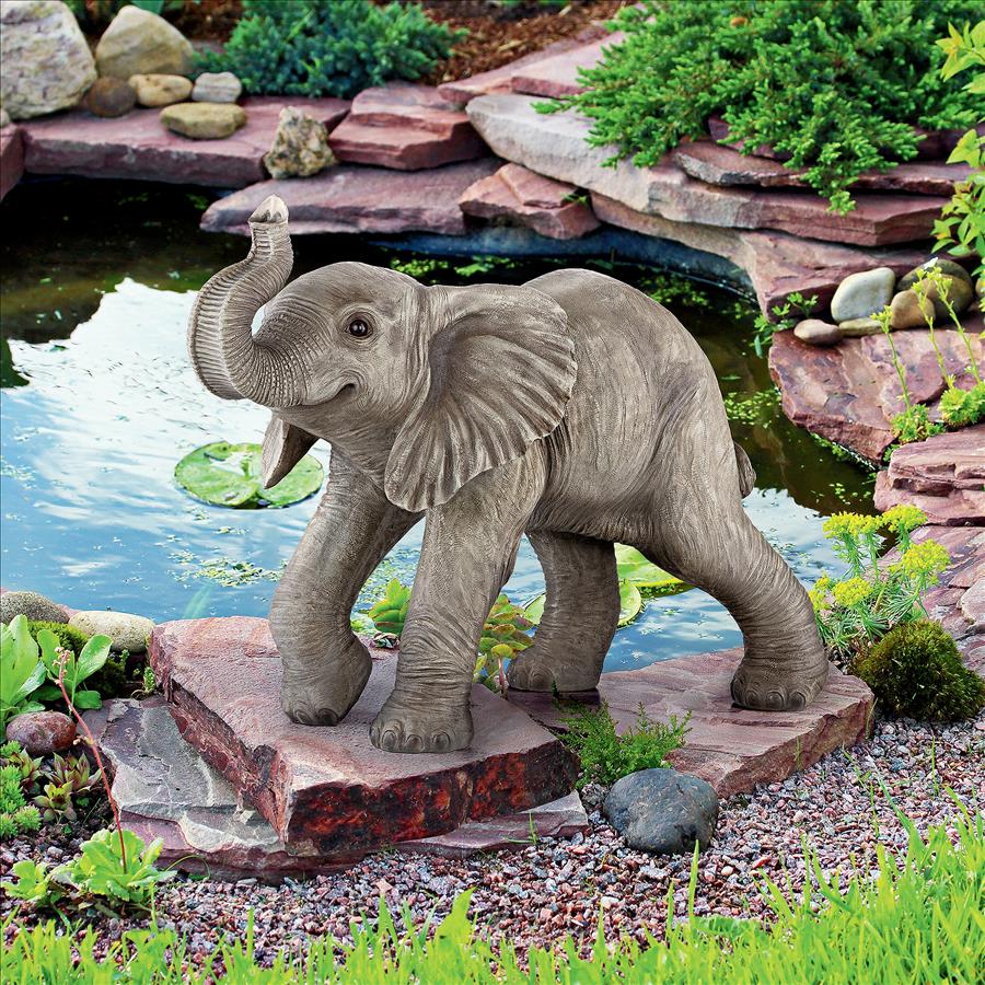 Eshe the Exuberant Elephant Garden Statue