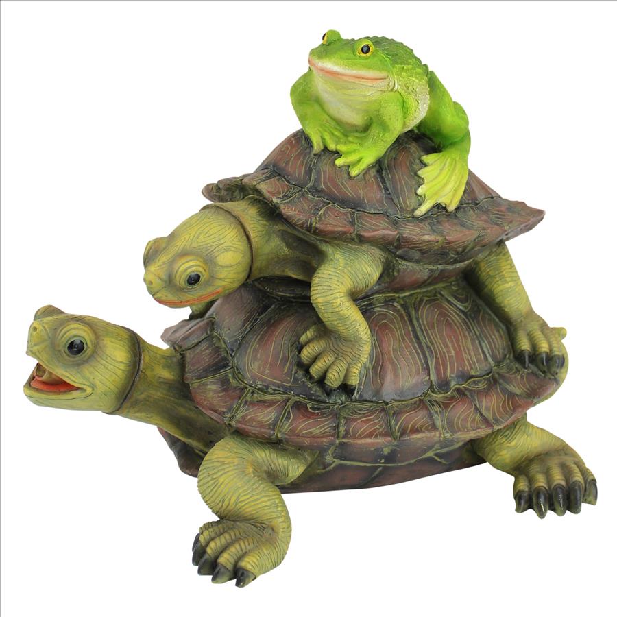 Along for the Ride, Frog and Turtles Spitter Piped Statue