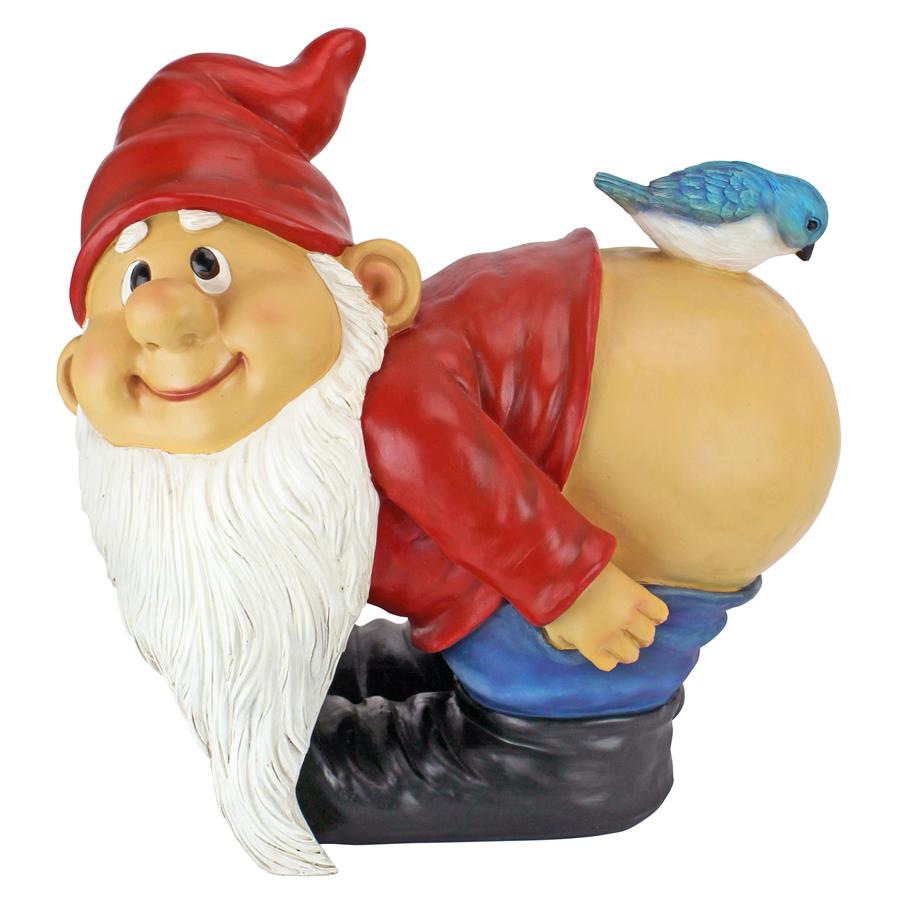 Loonie Moonie Bare Buttocks Garden Gnome Statue: Large