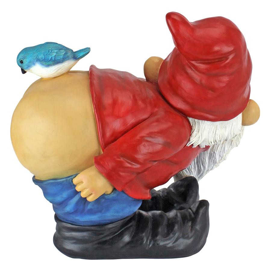 Loonie Moonie Bare Buttocks Garden Gnome Statue: Large