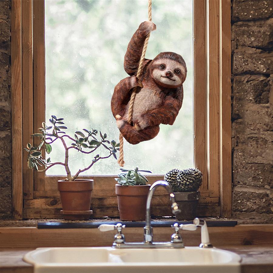 Hanging Horatio the 3-Toed Sloth Statue