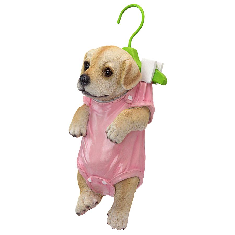 Hanger Hound Labrador Retriever Hanging Puppy Dog Statue