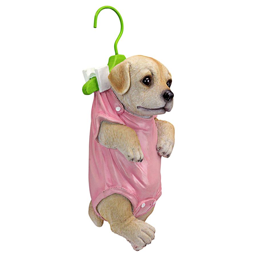 Hanger Hound Labrador Retriever Hanging Puppy Dog Statue